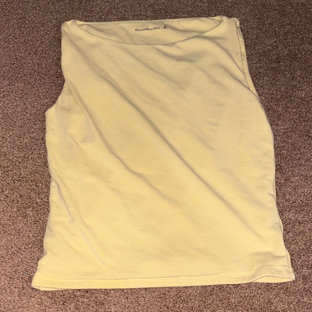 Yellow Boatneck Tank Top